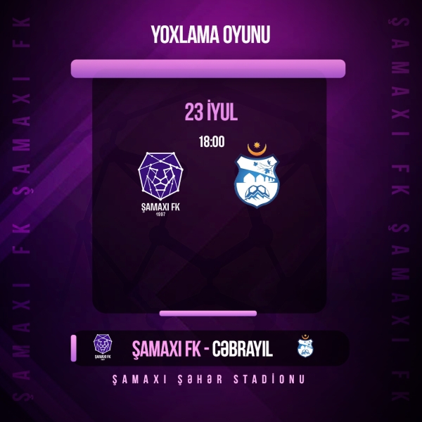 “Şamaxı” “Cəbrayıl”la qarşılaşacaq