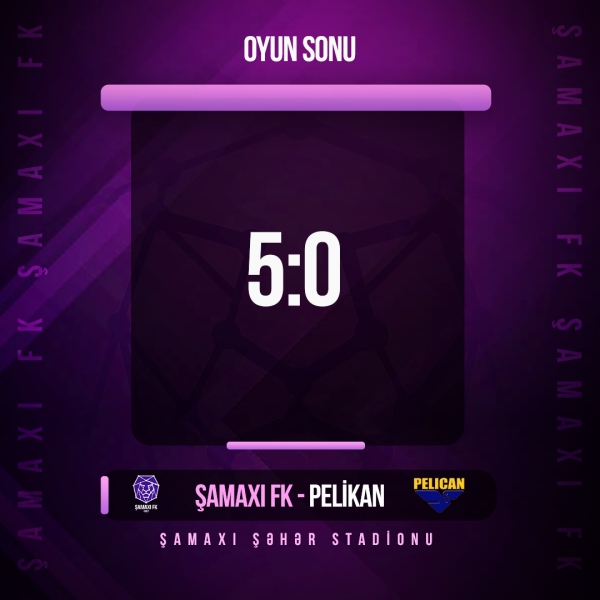 “Şamaxı” - “Pelikan” 5:0
